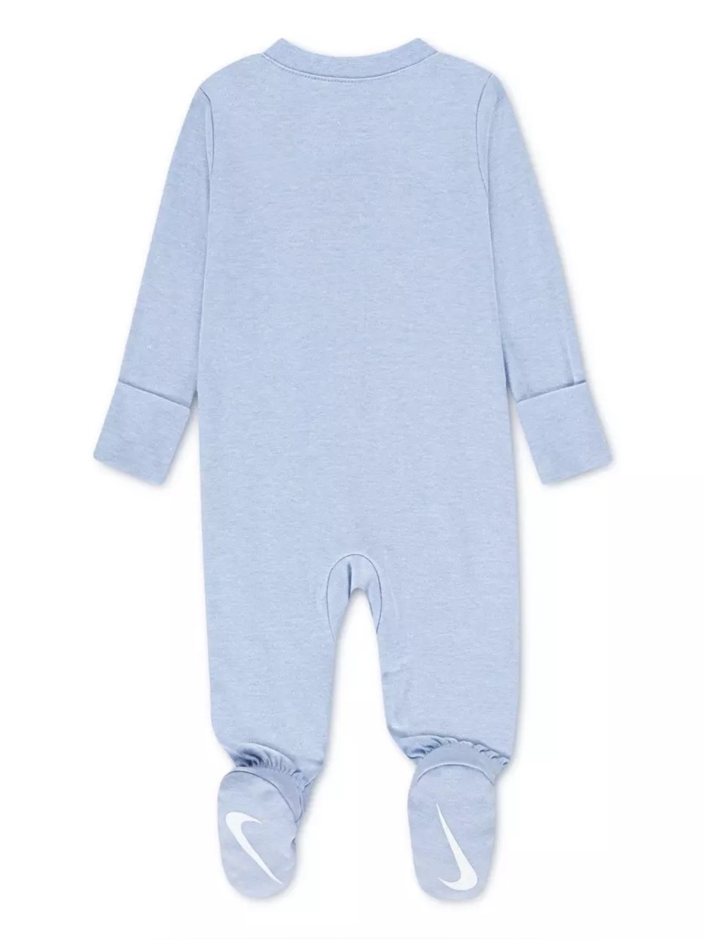 NWT Nike Baby Essential Footed Coverall Cobalt Bliss Heather Zip One Piece: 6M - Picture 12 of 13